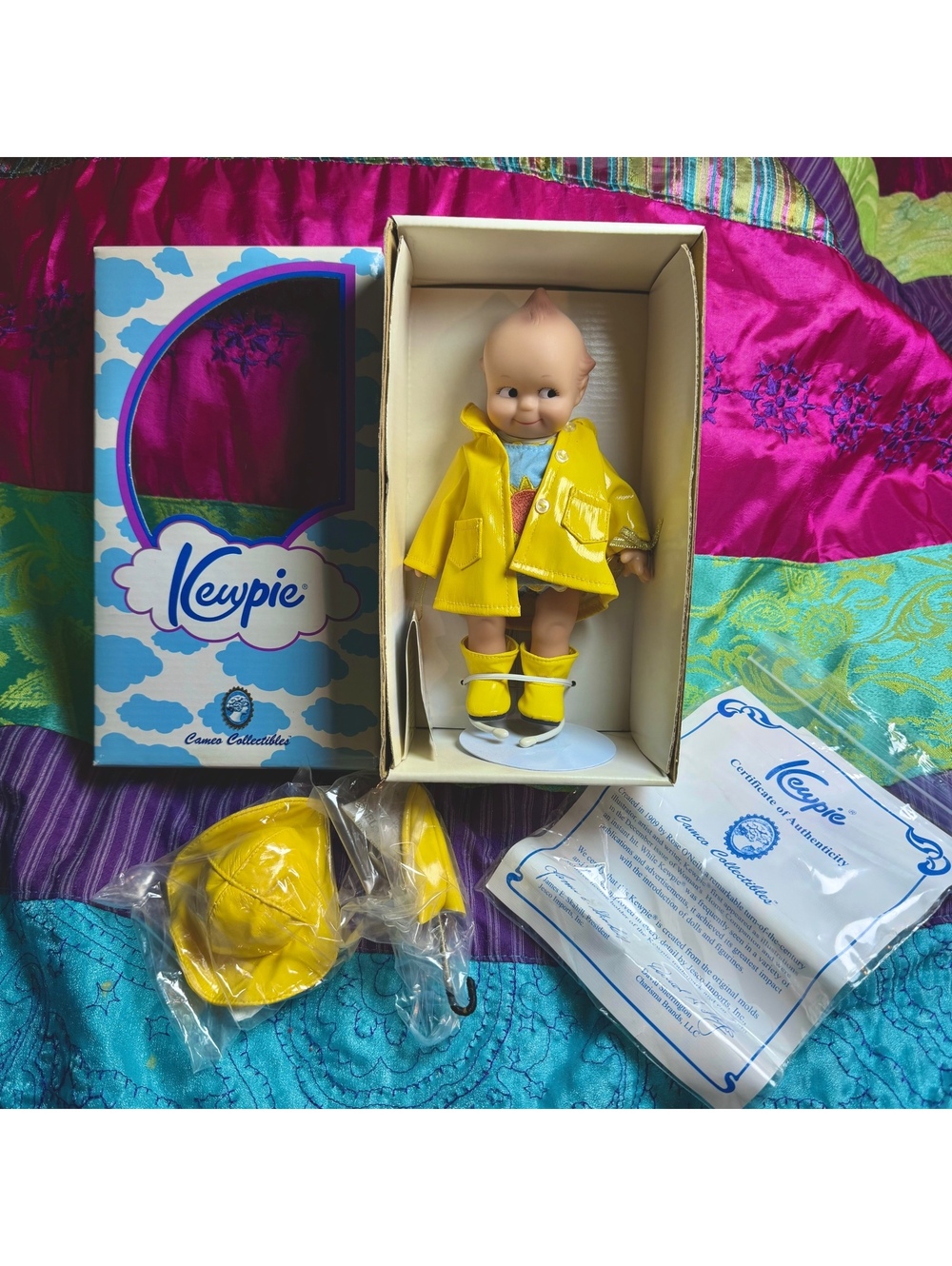 Kewpie Vintage Baby Doll 8” Singing In The Rain New With COA